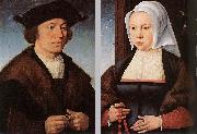 CLEVE, Joos van Portrait of a Man and Woman dfg Spain oil painting artist